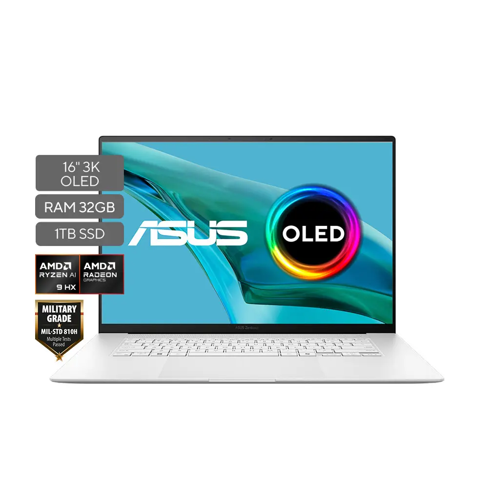 Asus Zenbook S16 TOUCH; AMD Ryzen AI 9 HX 370; 32GB RAM; 1TB SSD; 16" TOUCH OLED 3K 120HZ; W11