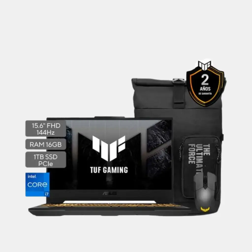 Asus TUF F16; Intel Core i7-13620H 13th Gen; NVIDIA RTX 4050 6GB; 16GB RAM; 1TB SSD; 16" WUXGA 144HZ; W11