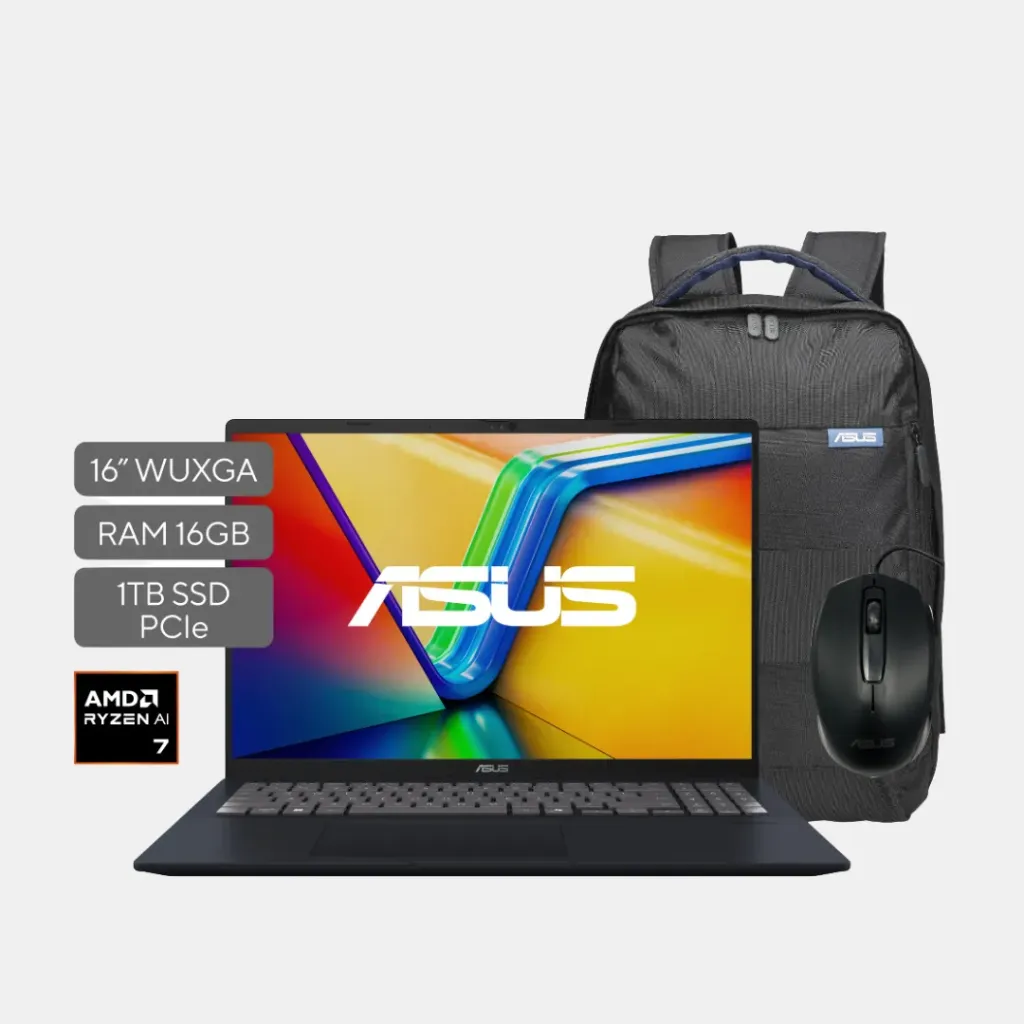 Asus Vivobook 16; AMD Ryzen AI 7 350; 16GB RAM; 1TB SSD; 16" WUXGA; W11