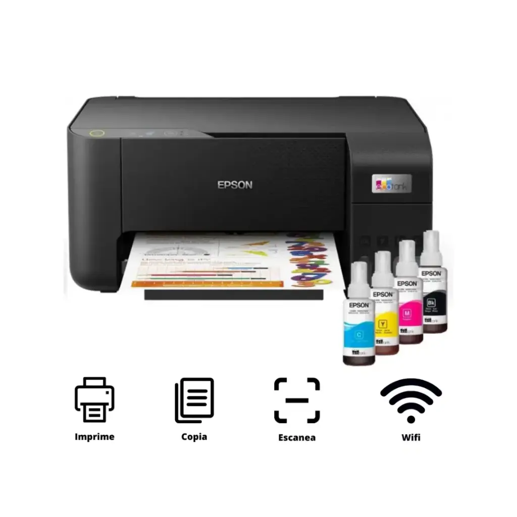 Epson L3250; Imprime; Copia; Escanea; USB; WiFi