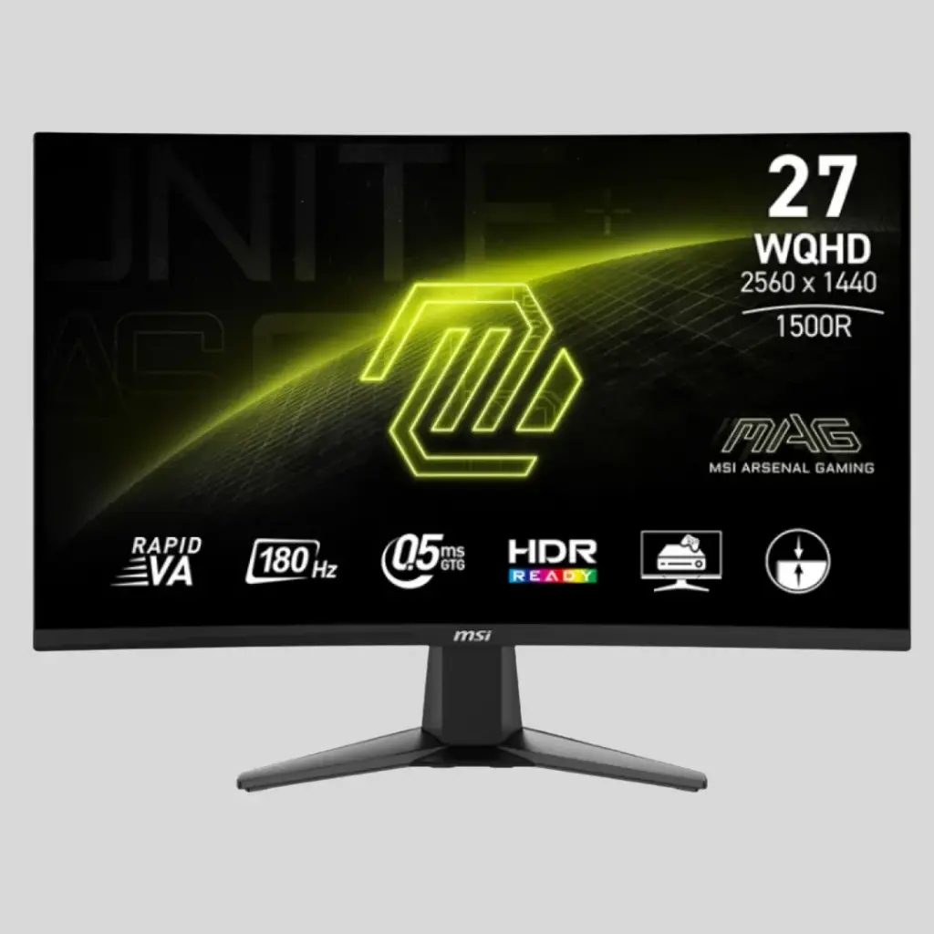 Monitor MSI MAG 27CQ6F; Gaming; 27" 2K WQHD; HDMI/DISPLAY PORT
