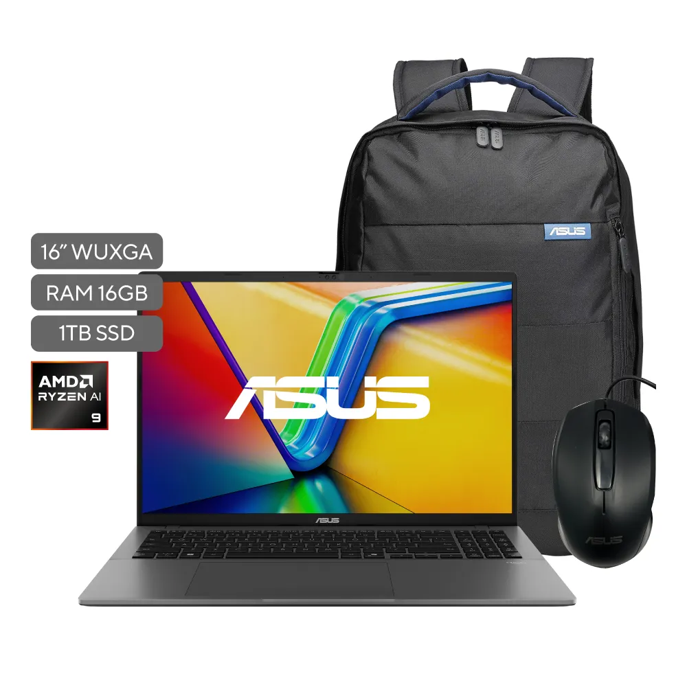 Asus Vivobook S16; AMD Ryzen AI 9 270; 16GB RAM; 1TB SSD; 16" WUXGA; W11 Pro