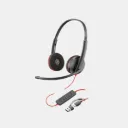 Poly Blackwire C3220; Audífono alámbrico; USB-A; USB-C;  Cancelación de Ruido