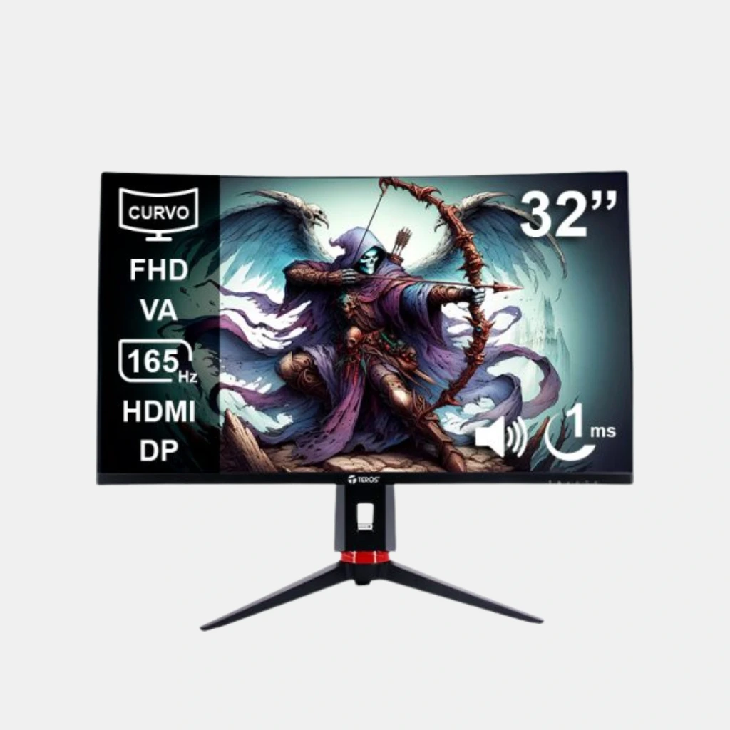 Monitor Teros 32; Gaming; 32" FHD 165HZ; HDMI; VA; Curvo