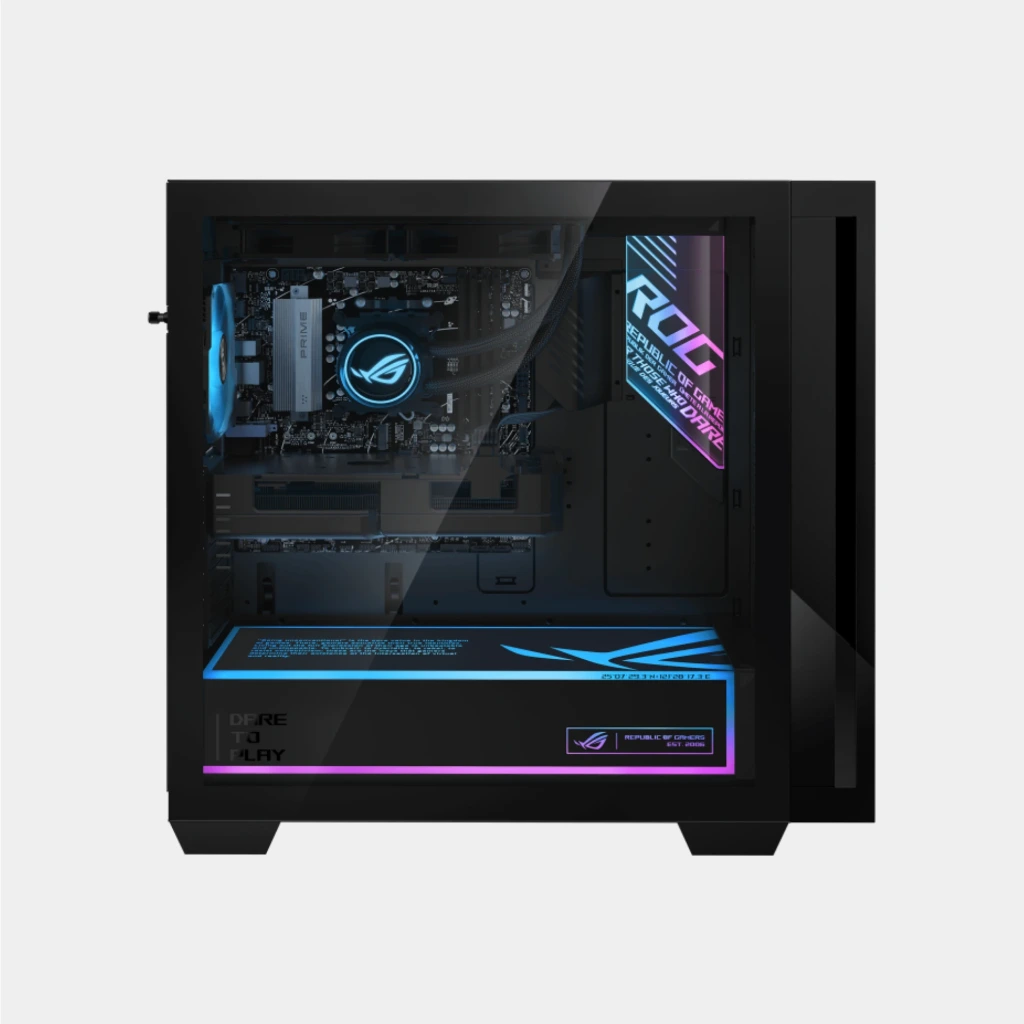 Desktop Asus ROG Strix GM700; AMD Ryzen 8 8700F; NVIDIA RTX 5060 8GB; 32GB RAM; 1TB SSD; Enfriamiento líquido Asus; W11; Garantía 1 año