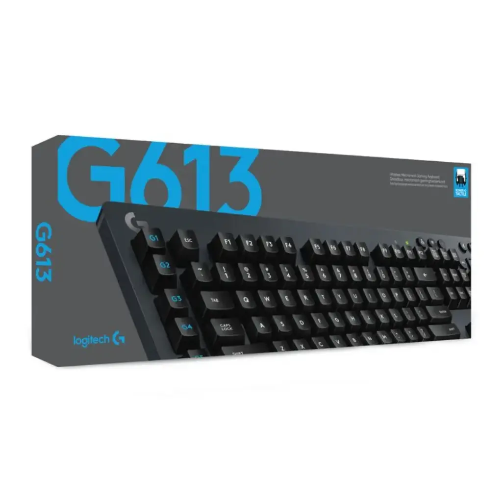 [920-008386] Logitech G613; Teclado gamer mecánico inalámbrico; teclas Romer-G