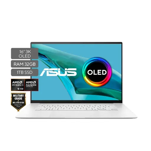 [UM5606WA-RJ284W] Asus Zenbook S16 TOUCH; AMD Ryzen AI 9 HX 370; 32GB RAM; 1TB SSD; 16" TOUCH OLED 3K 120HZ; W11