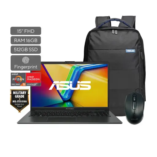[E1504FA-NJ918] Asus Vivobook GO 15; AMD Ryzen 5 7520U; 16GB RAM; 512GB SSD; 15.6" FHD; W11