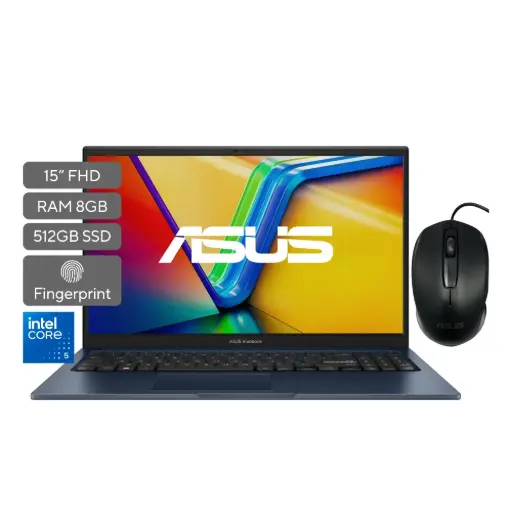 [X1504VA-BQ313] Asus Vivobook 15; Intel Core 5 120U; 16GB RAM; 512GB SSD; 15.6" FHD; W11