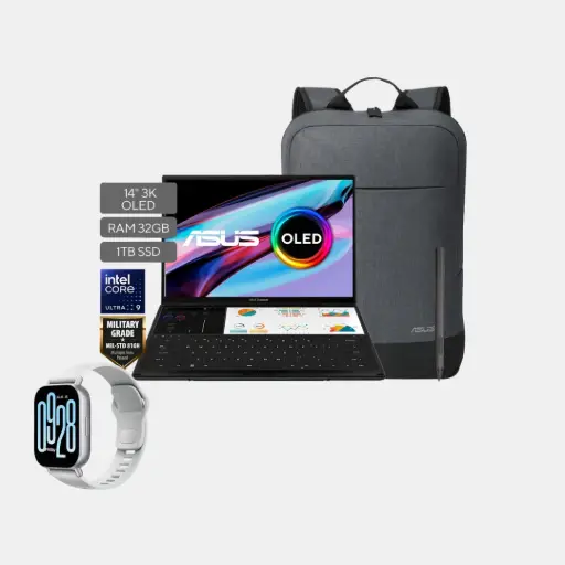 Asus Zenbook DUO; Intel Core Ultra 9 285H; 32GB RAM; 1TB SSD; 14" Oled Touchscreen 3K 120HZ; W11