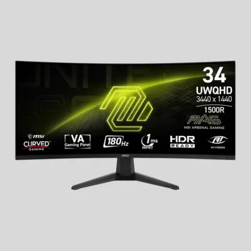 [MONI000029] Monitor MSI MAG 346CQ; Gaming; 34" 2K QHD 3440 x 1440; HDMI